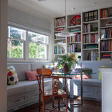 Modern Arch Shaped Metal Semi Pendant Light for Dining Table and Kitchen
