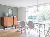 Modern Arch Shaped Metal Semi Pendant Light for Dining Table and Kitchen