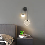 Modern Architectural LED Wall Sconce with Brass Finish and Three Color Temperature Modes