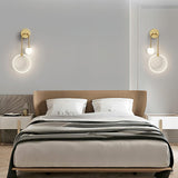 Modern Architectural LED Wall Sconce with Brass Finish and Three Color Temperature Modes