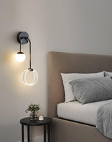 Modern Architectural LED Wall Sconce with Brass Finish and Three Color Temperature Modes