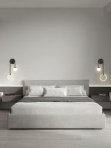 Modern Architectural LED Wall Sconce with Brass Finish and Three Color Temperature Modes