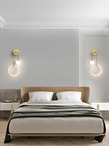 Modern Architectural LED Wall Sconce with Brass Finish and Three Color Temperature Modes