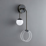 Modern Architectural LED Wall Sconce with Brass Finish and Three Color Temperature Modes