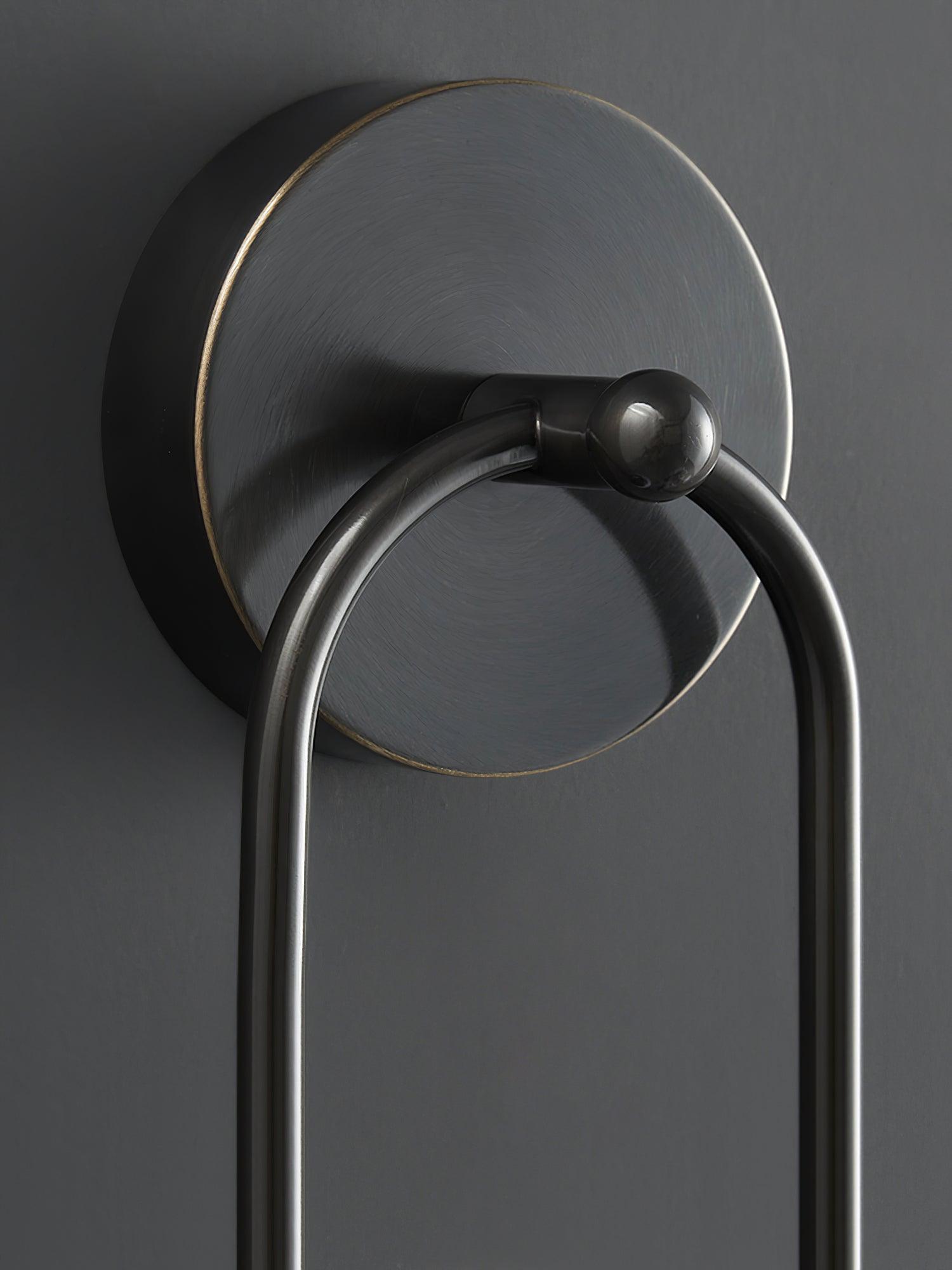 Modern Architectural LED Wall Sconce with Brass Finish and Three Color Temperature Modes