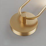 Modern Architectural LED Wall Sconce with Brass Finish and Three Color Temperature Modes
