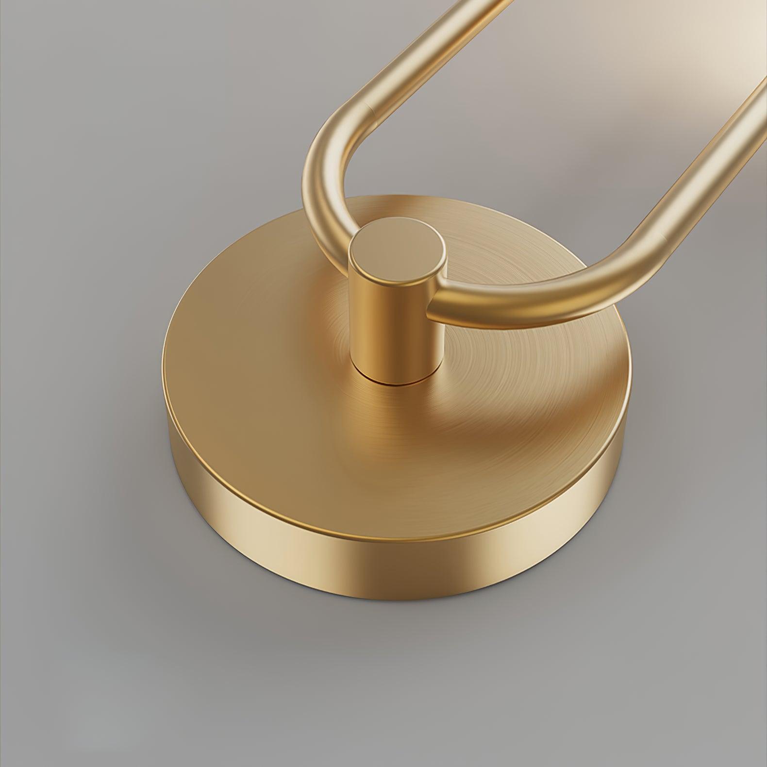 Modern Architectural LED Wall Sconce with Brass Finish and Three Color Temperature Modes