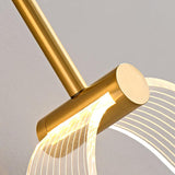 Modern Architectural LED Wall Sconce with Brass Finish and Three Color Temperature Modes