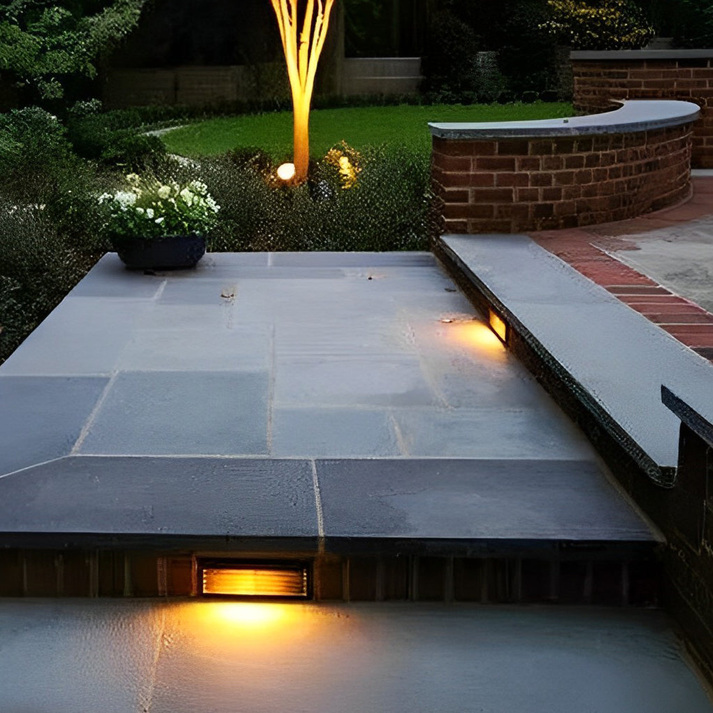 Modern Architectural Recessed LED Step Lights 3W Aluminum Outdoor Wall Path Lighting for Stairs and Gardens