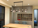 Modern Art Deco Geometric LED Pendant Light with Adjustable Rotating Acrylic Shade