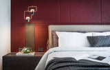 Modern Art Deco Geometric LED Pendant Light with Adjustable Rotating Acrylic Shade
