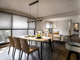Modern Art Deco Geometric LED Pendant Light with Adjustable Rotating Acrylic Shade