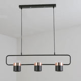 Modern Art Deco Geometric LED Pendant Light with Adjustable Rotating Acrylic Shade