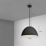 Modern Artistic Bowl Pendant Light Metal Resin Hanging Ceiling Fixture for Kitchen Island