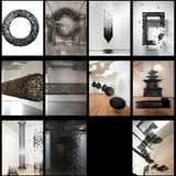 Modern Artistic Charcoal Crown LED Chandelier Minimalist Black Pendant Light