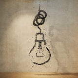 Modern Artistic Charcoal Crown LED Chandelier Minimalist Black Pendant Light