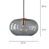 Modern Artistic Electroplated Glass Pendant Light Nordic LED Hanging Island Lamp