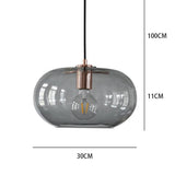 Modern Artistic Electroplated Glass Pendant Light Nordic LED Hanging Island Lamp