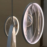 Modern Artistic Glass Lens LED Hanging Light Floating Multi Head Pendant Fixture