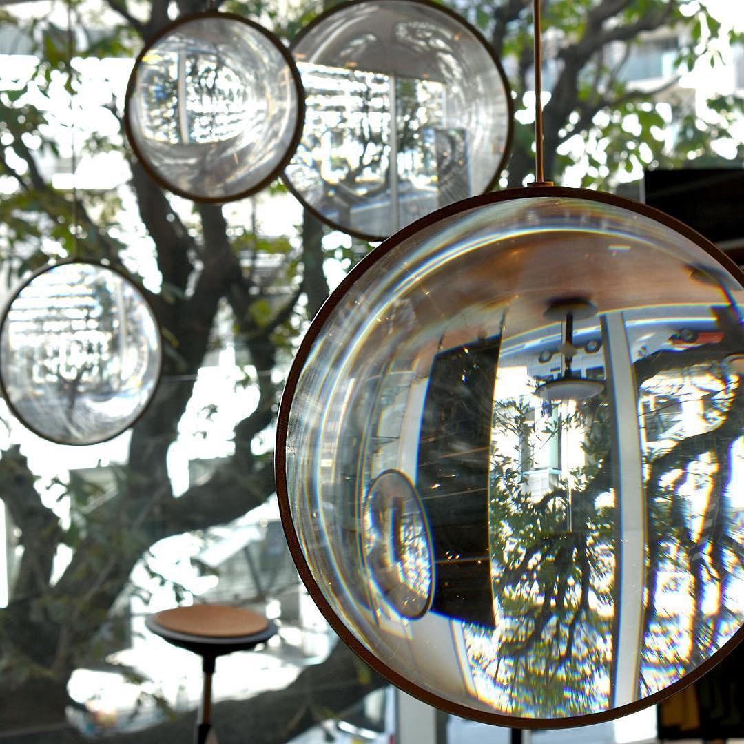 Modern Artistic Glass Lens LED Hanging Light Floating Multi Head Pendant Fixture