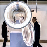 Modern Artistic Glass Lens LED Hanging Light Floating Multi Head Pendant Fixture