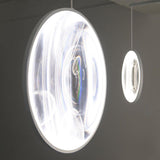 Modern Artistic Glass Lens LED Hanging Light Floating Multi Head Pendant Fixture