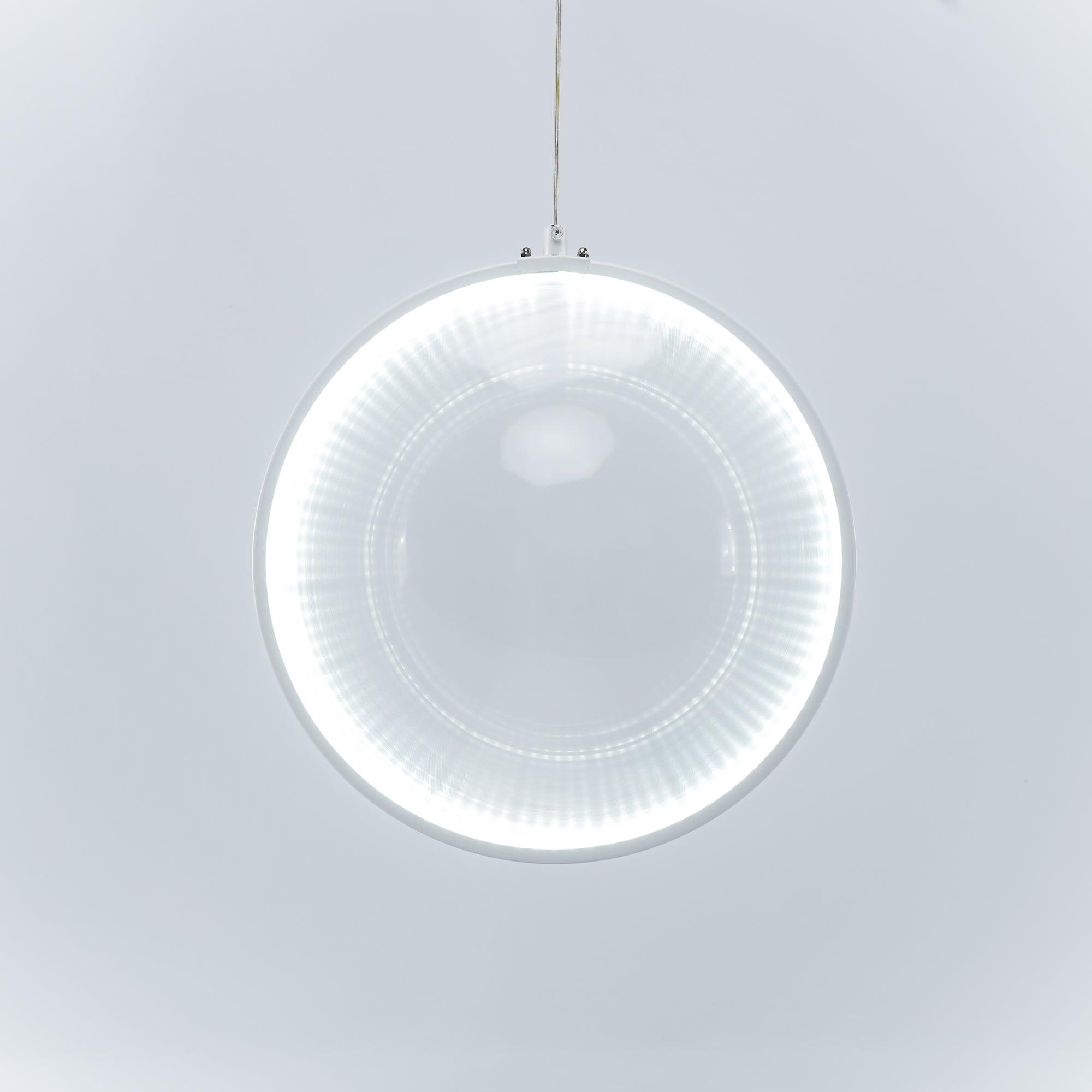 Modern Artistic Glass Lens LED Hanging Light Floating Multi Head Pendant Fixture