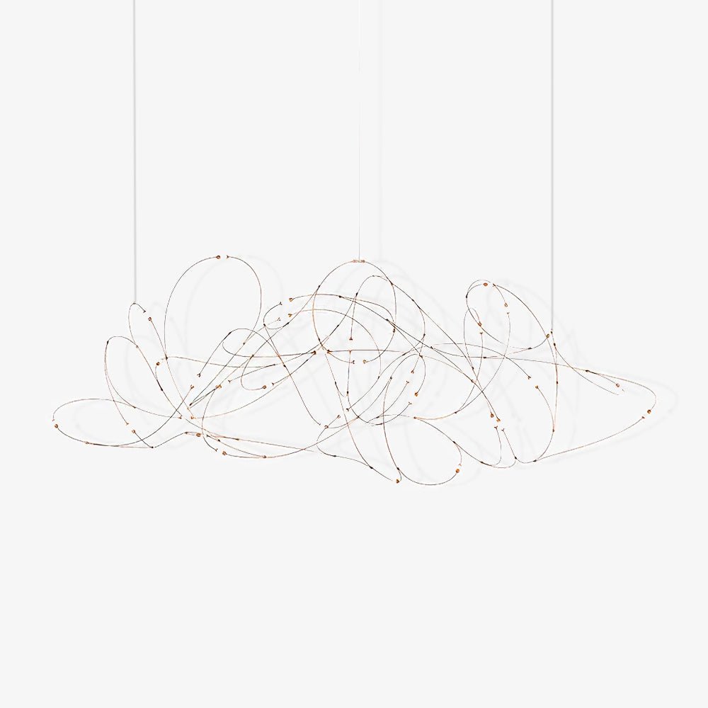 Modern Artistic Stainless Steel LED Pendant Light with Polycarbonate Diffusers