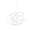 Modern Artistic Stainless Steel LED Pendant Light with Polycarbonate Diffusers
