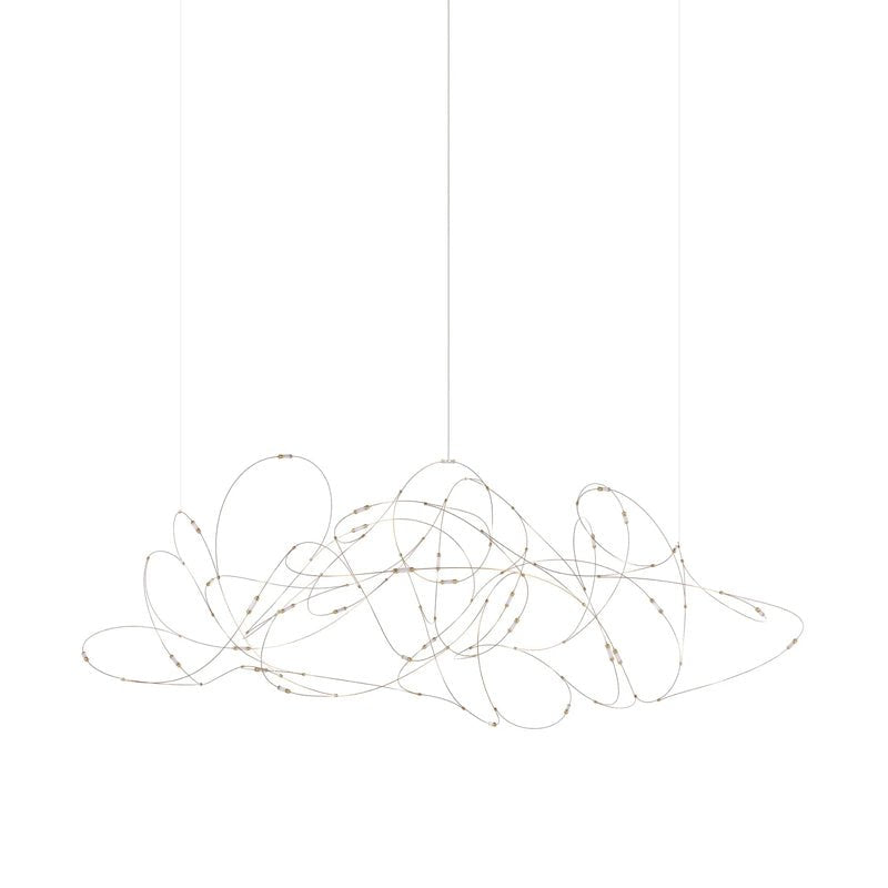 Modern Artistic Stainless Steel LED Pendant Light with Polycarbonate Diffusers