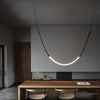 Modern Bamboo Knot LED Linear Pendant Light for Duplex Staircase and Loft High Ceiling