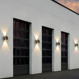 Modern Beehive LED Outdoor Wall Washer Light Waterproof Up and Down Exterior Sconce