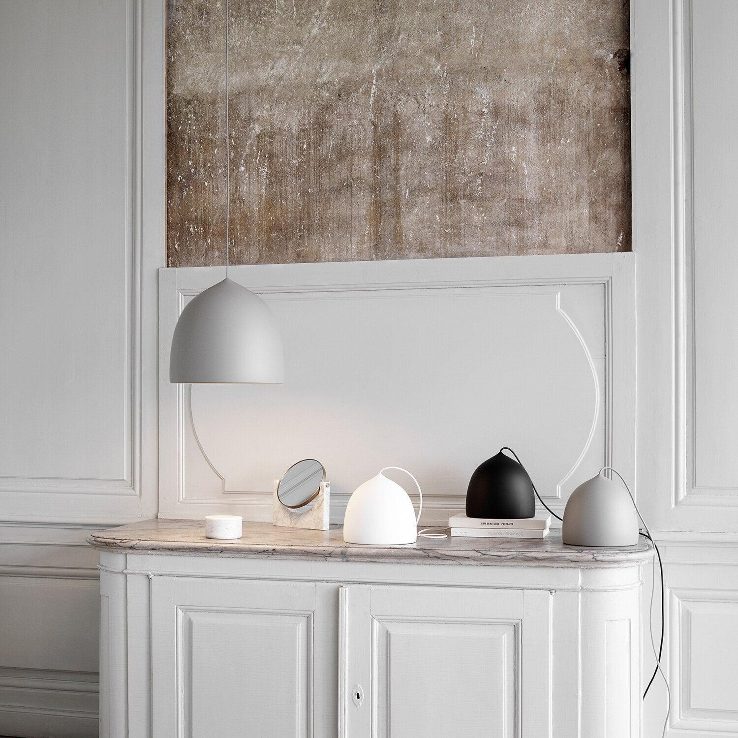 Modern Bell Shape Aluminum Pendant Light Minimalist Hanging LED Ceiling Fixture for Dining Room