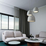 Modern Bell Shape Aluminum Pendant Light Minimalist Hanging LED Ceiling Fixture for Dining Room