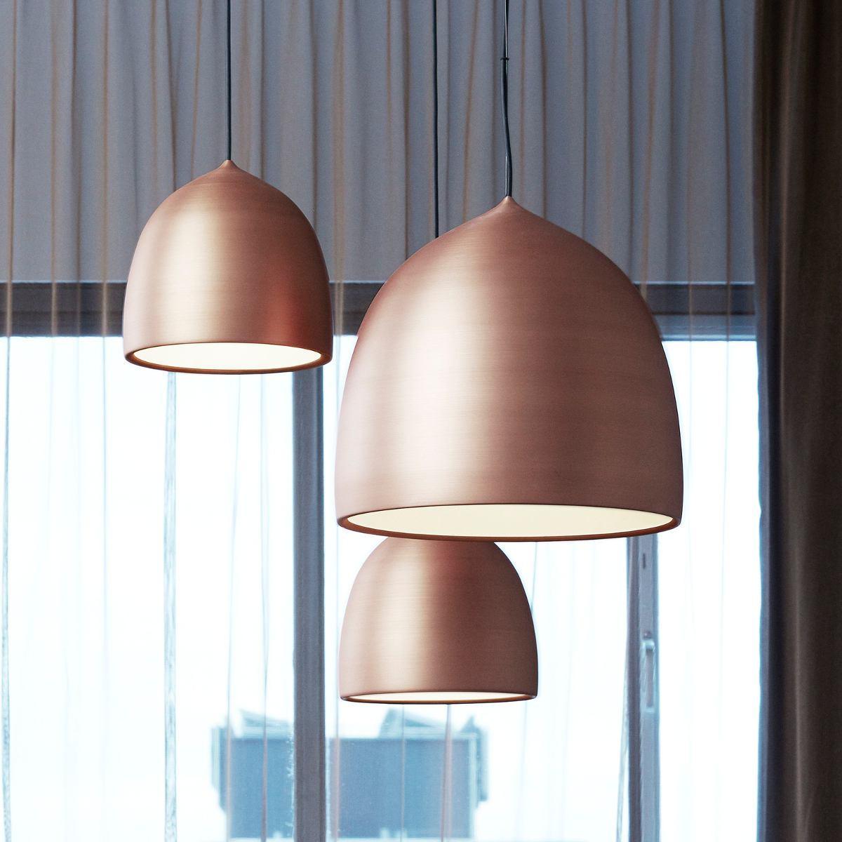 Modern Bell Shape Aluminum Pendant Light Minimalist Hanging LED Ceiling Fixture for Dining Room