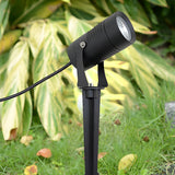 Modern Black 10W LED Outdoor Spotlight Adjustable Landscape Lighting for Trees and Gardens