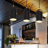 Modern Black Aluminum Alloy Industrial Pendant Light with Adjustable Lamp Head