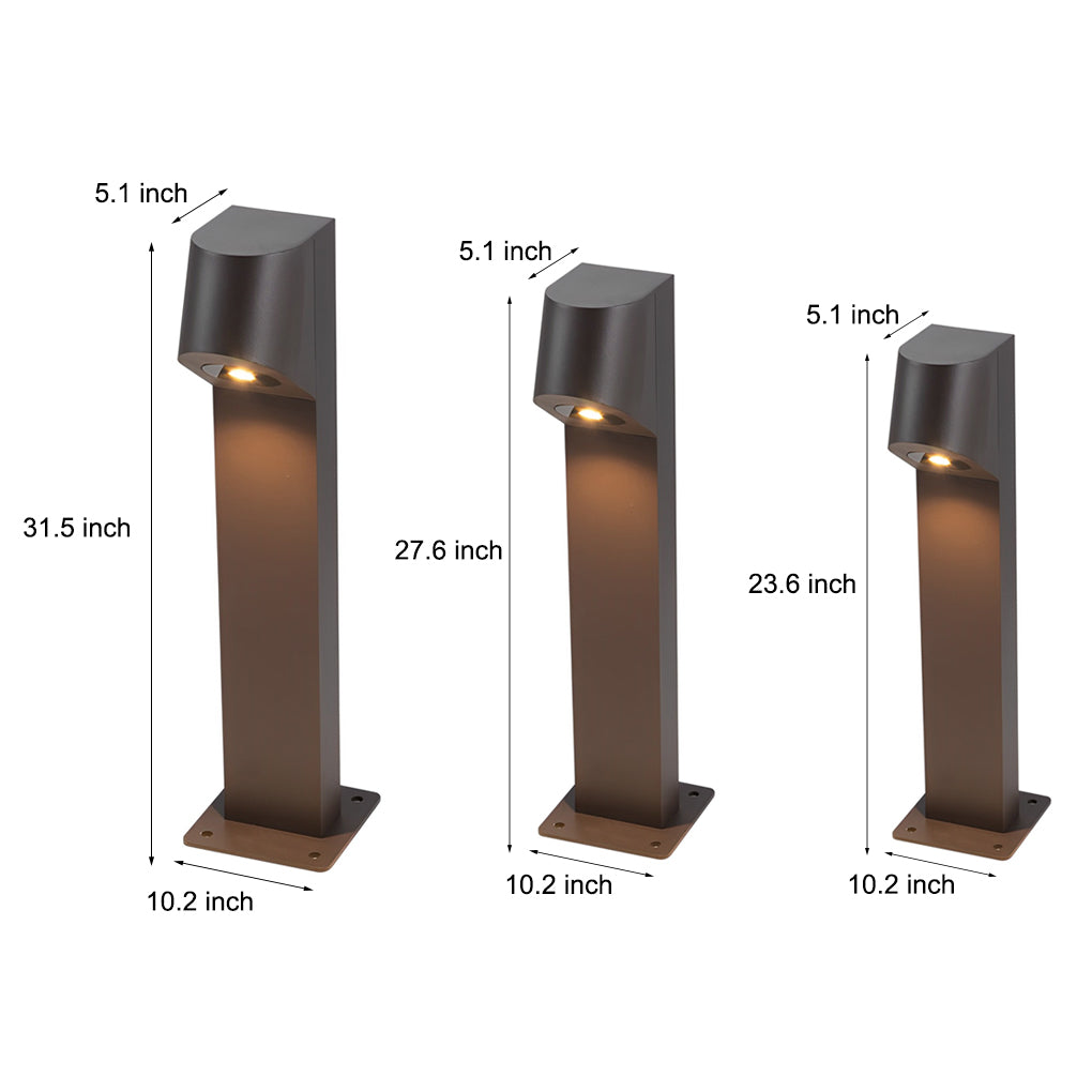 Modern Black Aluminum Landscape LED Path Light IP65 Waterproof Outdoor Garden and Yard Lawn Lamp