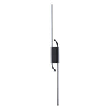 Modern Black Aluminum LED Long Strip Wall Light Minimalist Nordic Indoor Sconce Lamp