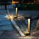 Modern Black Aluminum LED Outdoor Landscape Garden Path Bollard Light Waterproof IP65