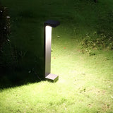 Modern Black Aluminum LED Outdoor Landscape Garden Path Bollard Light Waterproof IP65