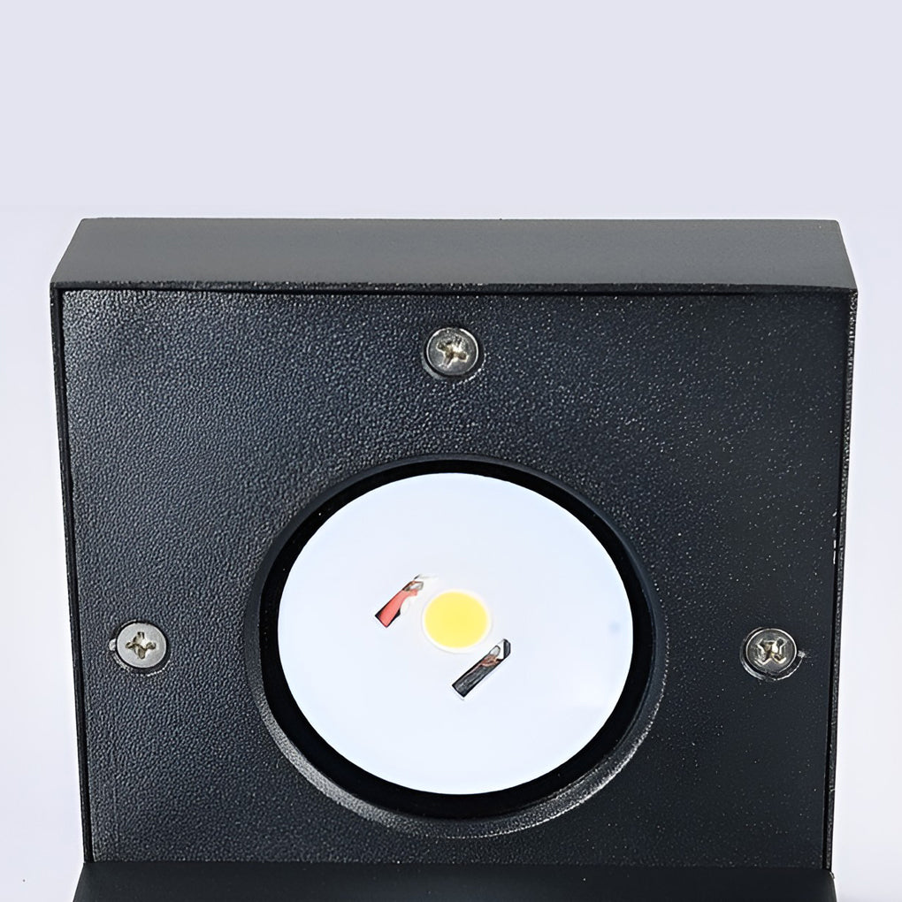 Modern Black Aluminum LED Outdoor Landscape Garden Path Bollard Light Waterproof IP65