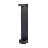 Modern Black Aluminum LED Outdoor Pathway Lights Waterproof Landscape Bollard Lamps