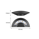 Modern Black Aluminum LED Outdoor Wall Sconce Waterproof Exterior Lighting for Garden Porch 4W Warm White