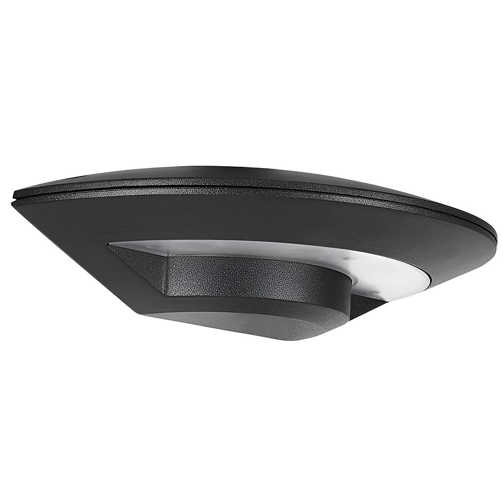 Modern Black Aluminum LED Outdoor Wall Sconce Waterproof Exterior Lighting for Garden Porch 4W Warm White