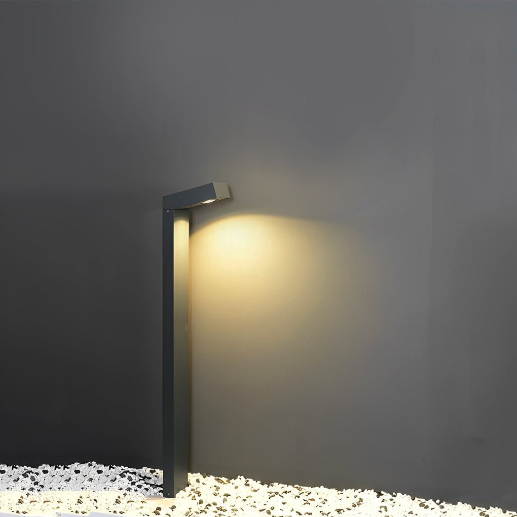 Modern Black Aluminum Outdoor Pathway Light IP65 Waterproof LED Garden Landscape Bollard