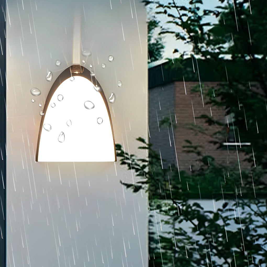 Modern Black Aluminum Outdoor Wall Sconce LED Waterproof Porch Light Garden Lighting Fixture