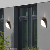 Modern Black Aluminum Outdoor Wall Sconce LED Waterproof Porch Light Garden Lighting Fixture