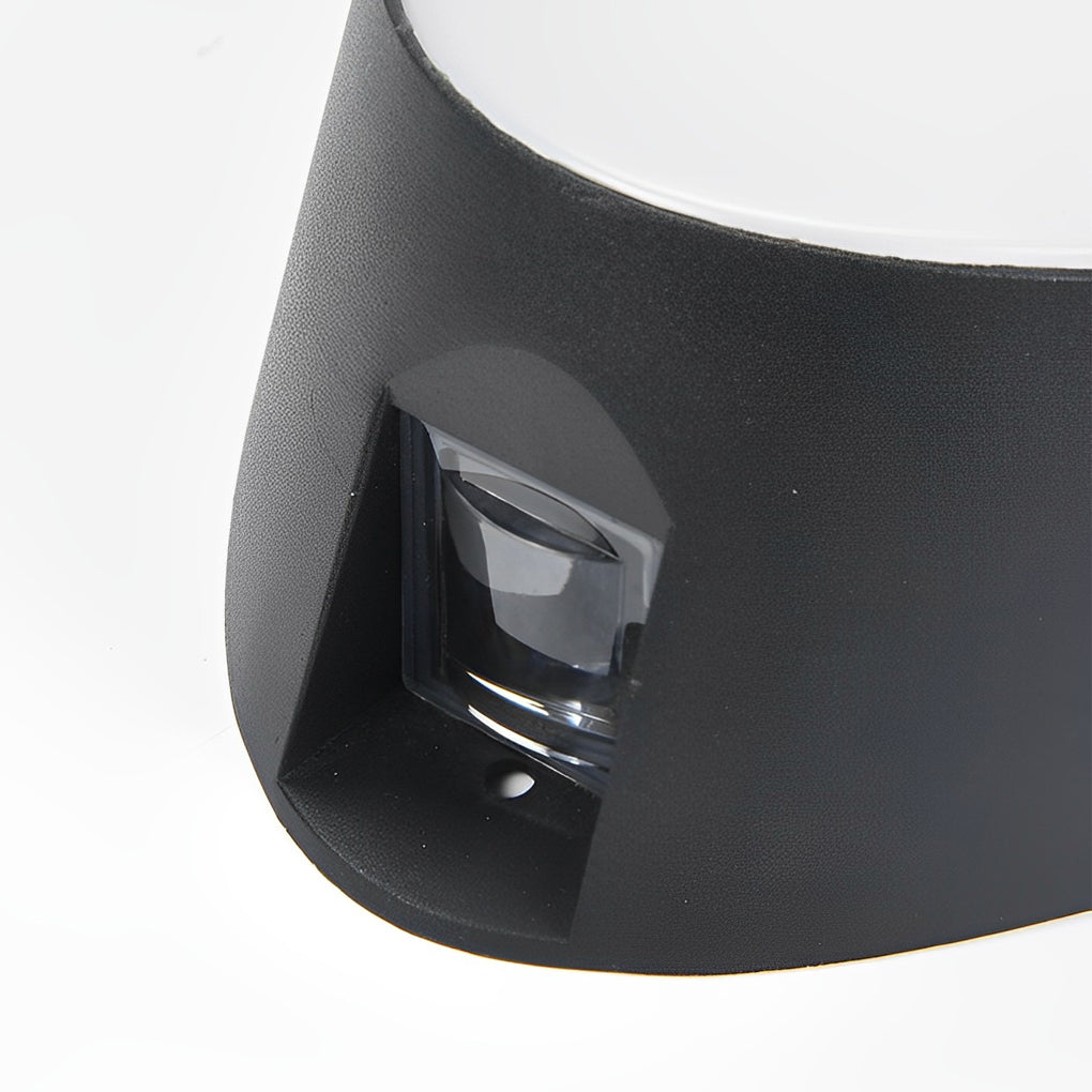 Modern Black Aluminum Outdoor Wall Sconce LED Waterproof Porch Light Garden Lighting Fixture