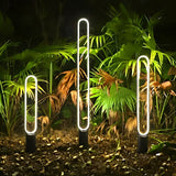 Modern Black Aluminum Solar Pathway Lights IP65 Waterproof LED Landscape Garden Path Lighting